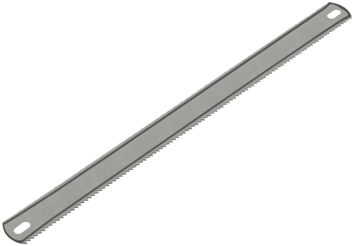 Полотно ножовочное металл/дерево ( 24 TPI / 8 TPI ), каленый зуб, широкое двустороннее, 300х24 мм, 1 шт./ ПВХ конверт в г. Санкт-Петербург  фото 2