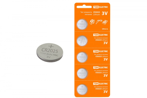SQ1702-0028 Элемент питания CR2025 Lithium 3V BP-5 TDM