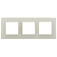 Б0034507 Рамка 3-м 14-5103-02 стекло Elegance сл. кость+сл. кость ЭРА 