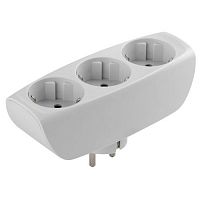 C0045529 Разветвитель 3-м с заземл. 16А IP20 SP-3e-W защ. шторки бел. Эра 