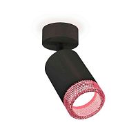 Комплект накладного светильника Ambrella light Techno Spot XM6313003 SBK/PI черный песок/розовый (A2210, C6313, N6152) в г. Санкт-Петербург 