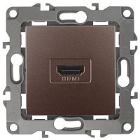 Б0027488 Розетка 12-3114-13 HDMI бронза ЭРА 