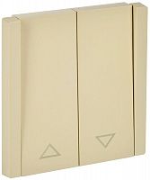 FP-V15-0-10-1-K10 Выключатель жалюзи СП FORTE&PIANO 10А FP411 ваниль IEK 