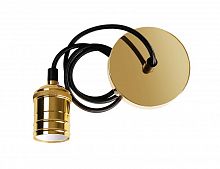 5039018 Патрон с проводом RETRO PLC 02 E27 230V/1M GOLDEN Pro JazzWay 