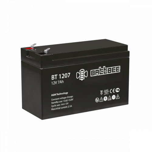 Аккумулятор 12В 7Ач Battbee (BT 1207)