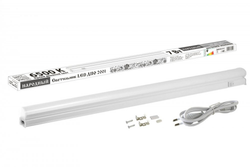 SQ0329-0113 Светильник LED ДПО 2001 7 Вт, 6500К, IP40, Народный
