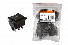 SQ0703-0017 Клавишный переключатель YL-206 черный 3 положения 2з+2з TDM