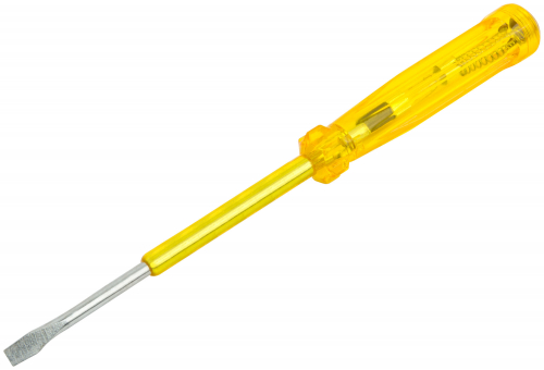 Отвертка индикаторная, желтая ручка, 100-250 В, 190 мм в г. Санкт-Петербург  фото 2