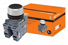 SQ0747-0012 Кнопка с фиксацией MP2-20B в сборе d22мм 1з+1р черная TDM