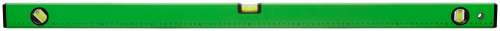 Уровень "Техно", 3 глазка, зеленый корпус, фрезерованная рабочая грань, шкала 1000 мм в г. Санкт-Петербург  фото 2