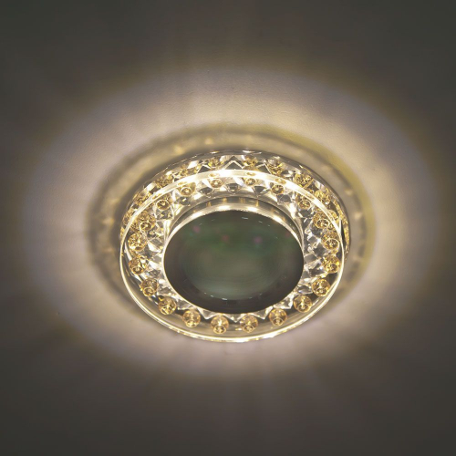Светильник встраиваемый с белой LED подсветкой Feron C1020MO потолочный MR16 G5.3 прозрачно-желтый 28574 в г. Санкт-Петербург  фото 2