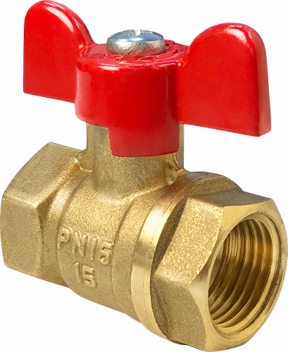 VF.217.L0B1.012 Кран шаровой OPTIMA 11Б27фт1М 1/2' ВВ ручка бабочка