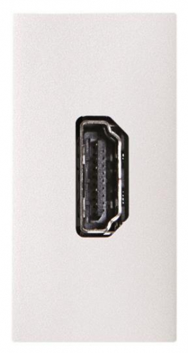 Механизм HDMI разъема тип А с HDMI разъем мама на тыльной стороне 1мод. Zenit бел. ABB 2CLA215570N1101 в г. Санкт-Петербург 