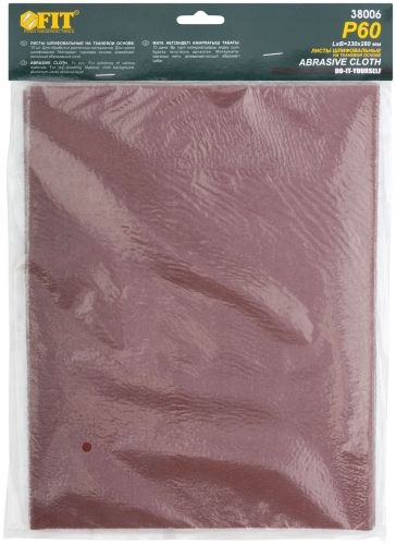 Листы шлифовальные на тканевой основе, алюминий-оксидный абразивный слой 230х280 мм, 10 шт.  Р 60 в г. Санкт-Петербург  фото 2