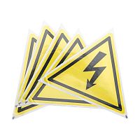 Наклейка знак электробезопасности "Опасность поражения электротоком" 160х160х160мм Rexant 56-0006-5 в г. Санкт-Петербург 