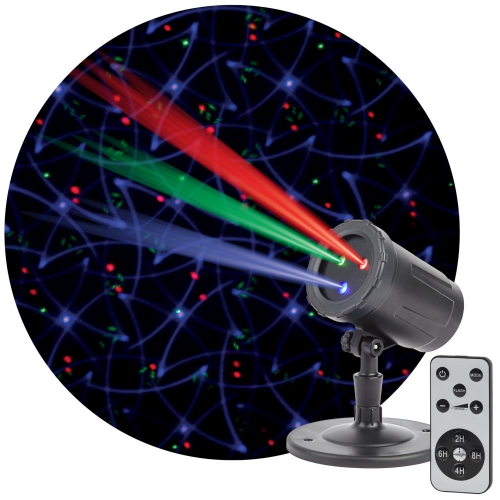 Проектор Laser Калейдоскоп, IP44, 220В ENIOP-05 ЭРА Б0047976