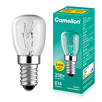 13649 Лампа накаливания MIC 25/P/CL/E14 Т26 Camelion 