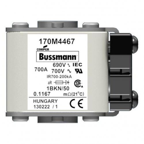 170M4467 Предохранитель быстрый 700А 690В 1BKN/50 AR UC EATON  фото 2