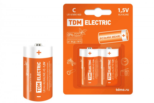SQ1702-0011 Элемент питания LR14 C Alkaline 1.5V BP-2 TDM