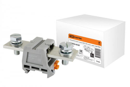SQ0833-0107 Клемма болтовая силовая КБС-095 кв.мм. серая 230А TDM