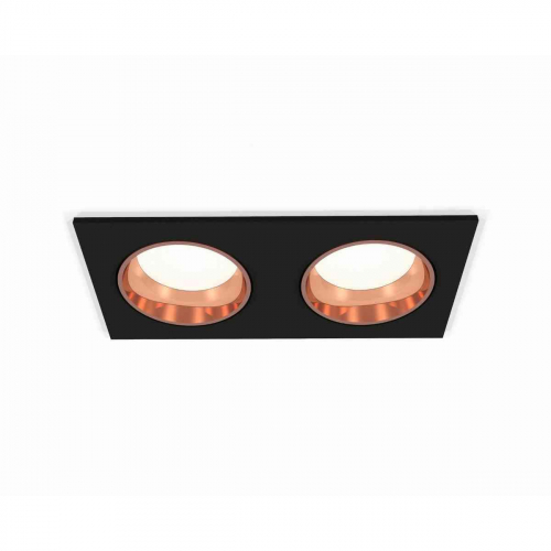 Комплект встраиваемого светильника Ambrella light Techno Spot XC6526005 SBK/PPG черный песок/золото розовое полированное (C6526, N6114) в г. Санкт-Петербург 