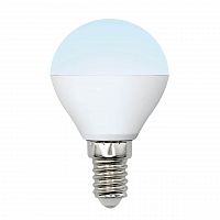 Лампа светодиодная Uniel E14 6W 4000K матовая LED-G45-6W/NW/E14/FR/MB PLM11WH UL-00002376 в г. Санкт-Петербург 