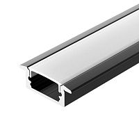 040301 Профиль LINE-2308-F-2000 ANOD BLACK L2000 алюм. Arlight 