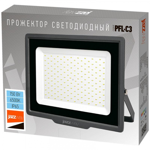 Прожектор светодиодный PFL-C3 150Вт 6500К IP65 ДО с клапаном закален. прозр. стекло Pro JazzWay 5023642A в г. Санкт-Петербург  фото 2