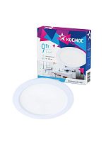 Светильник светодиодный Downlight 9Вт 180-265В 6400К кругл. панель бел. КОСМОС KDownL9W6400K в г. Санкт-Петербург 