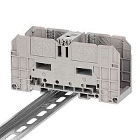 FER-120 Клемма проходная болтовой зажим 2 точки подключения 120кв.мм сер. DKC 