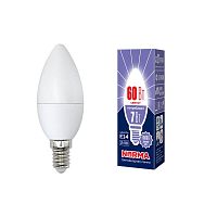 Лампа светодиодная E14 7W 6500K матовая LED-C37-7W/DW/E14/FR/NR UL-00003794 в г. Санкт-Петербург 