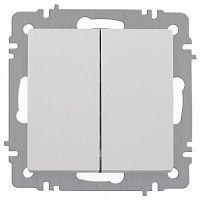 Б0063452 Выключатель 2-кл. СП Accent 6-104-01 10А IP20 250В AL/CU бел. Intro 
