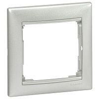 694330 Рамка 1-м Valena горизонт. алюм. (DIY-упак.) IEK 