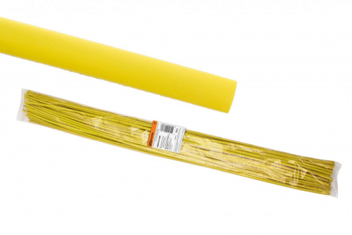 SQ0518-0209 Термоусаживаемая трубка ТУТнг 8/4 желтая по 1м (50 м/упак) TDM