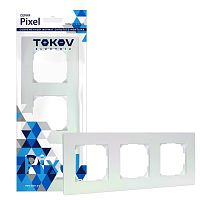 Рамка 3-м Pixel универс. перламутр. TOKOV ELECTRIC TKE-PX-RM3-C04 в г. Санкт-Петербург 