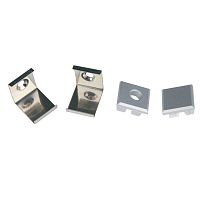 UL-00000625 Набор аксессуаров UFE-N05 SILVER A POLYBAG для алюм. профиля крепеж. скобы 4шт сталь заглушки 4шт пластик серебр. Uniel 