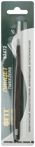 Пинцет прецизионный, антистатический, нержав.сталь, пластик.покрытие, Профи тип B (140 х 7 х 2 мм) в г. Санкт-Петербург  фото 2