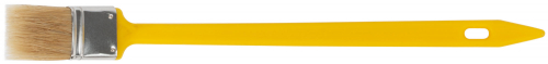 Кисть радиаторная, натуральная светлая щетина, желтая пластиковая ручка 1.5" (38 мм) в г. Санкт-Петербург  фото 2