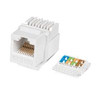 7480c Вставка Keystone Jack RJ45 (8P8C) кат.5E без инструмента Toolless бел. Cabeus 