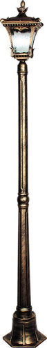 Светильник садово-парковый Feron 4003S столб четырехгранный 60W E27 230V, черное золото 11254 в г. Санкт-Петербург 
