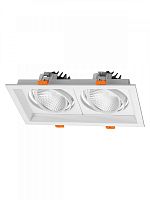 SQ0369-0414 Светильник встраиваемый карданный "Фокус-1" LED CSL-01-2x11-NW 22 Вт, 35°, 4000 К, 80 Ra, IP20, TDM