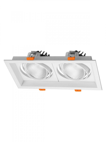 SQ0369-0414 Светильник встраиваемый карданный "Фокус-1" LED CSL-01-2x11-NW 22 Вт, 35°, 4000 К, 80 Ra, IP20, TDM