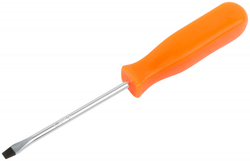 Отвертка "Эконом", CrV сталь, пластиковая оранжевая ручка  4х75 мм SL в г. Санкт-Петербург  фото 2
