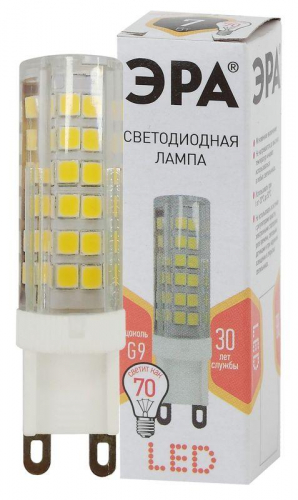 Лампа светодиодная JCD-7w-220V-corn ceramics-827-G9 560лм ЭРА Б0027865 в г. Санкт-Петербург 