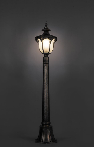 Светильник садово-парковый Feron PL4056 столб шестигранный 60W 230V E27, черное золото 11435 в г. Санкт-Петербург  фото 2