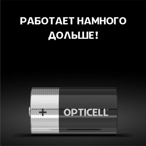 Элемент питания алкалиновый D/LR20 1.5В (блист. 2шт) Basic Opticell 5051005 в г. Санкт-Петербург  фото 5