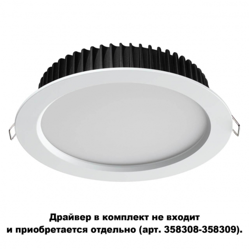 Встраиваемый светодиодный светильник Novotech Spot Drum 358304 в г. Санкт-Петербург  фото 3