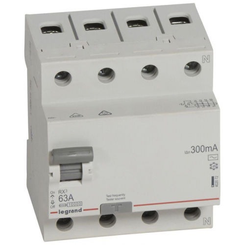 Выключатель дифференциального тока (УЗО) 4п 63А 300мА тип AC RX3 Leg 402072 в г. Санкт-Петербург  фото 2