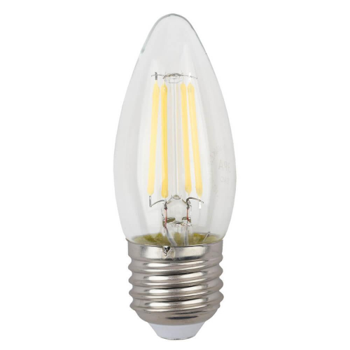 Лампа светодиодная филаментная ЭРА E27 5W 2700K прозрачная F-LED B35-5W-827-E27 Б0027933 в г. Санкт-Петербург 