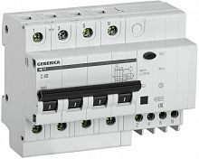 Выключатель автоматический дифференциального тока 4п 40А 100мА АД14 GENERICA MAD15-4-040-C-100 в г. Санкт-Петербург 